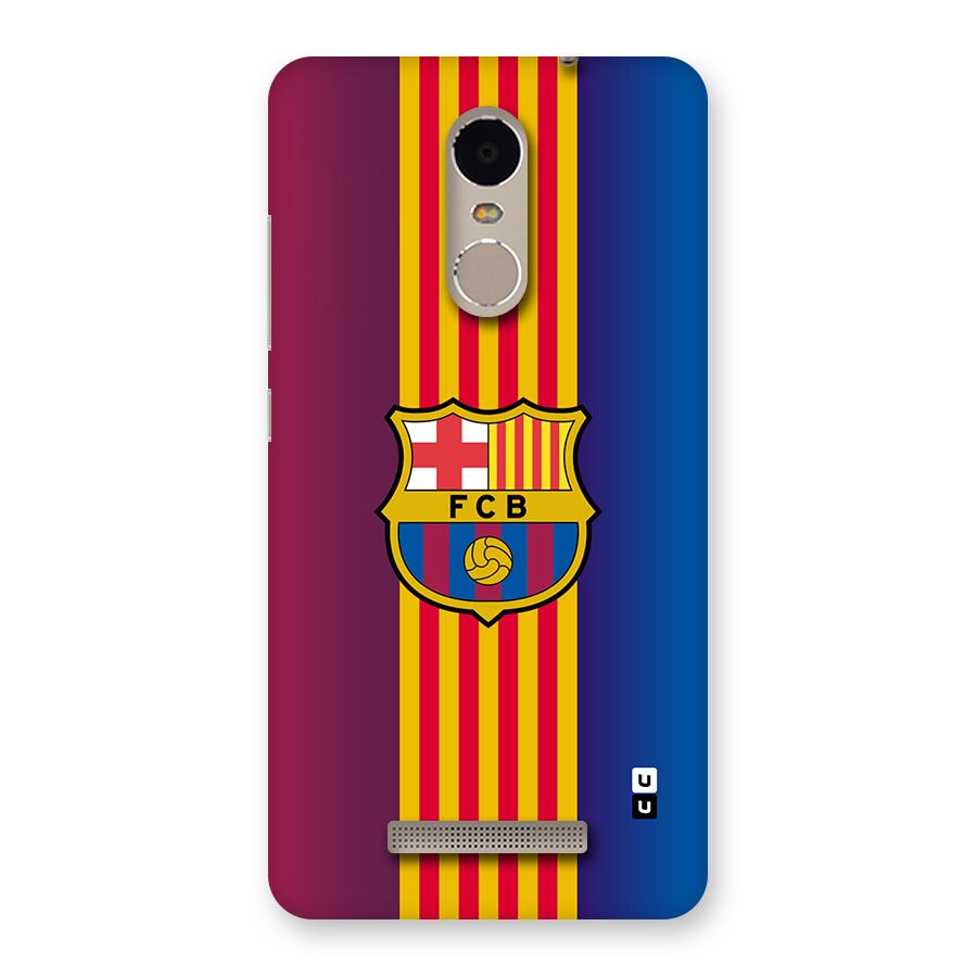 Club Barcelona Back Case for Redmi Note 3