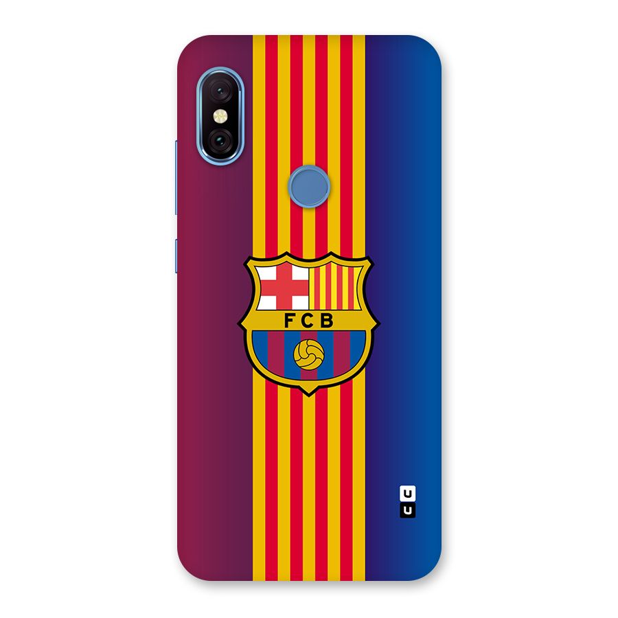 Club Barcelona Back Case for Redmi Note 6 Pro