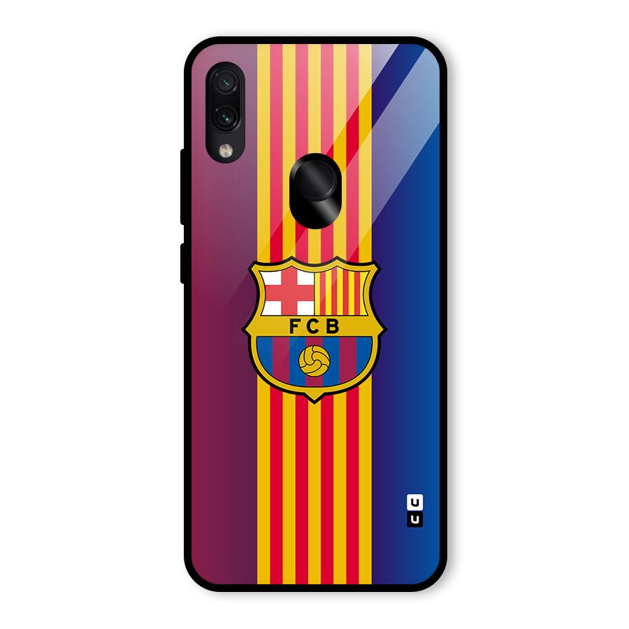 Club Barcelona Glass Back Case for Redmi Note 7 Pro