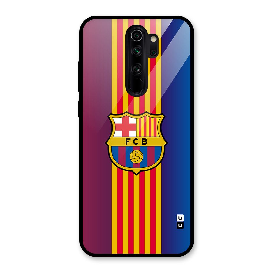 Club Barcelona Glass Back Case for Redmi Note 8 Pro