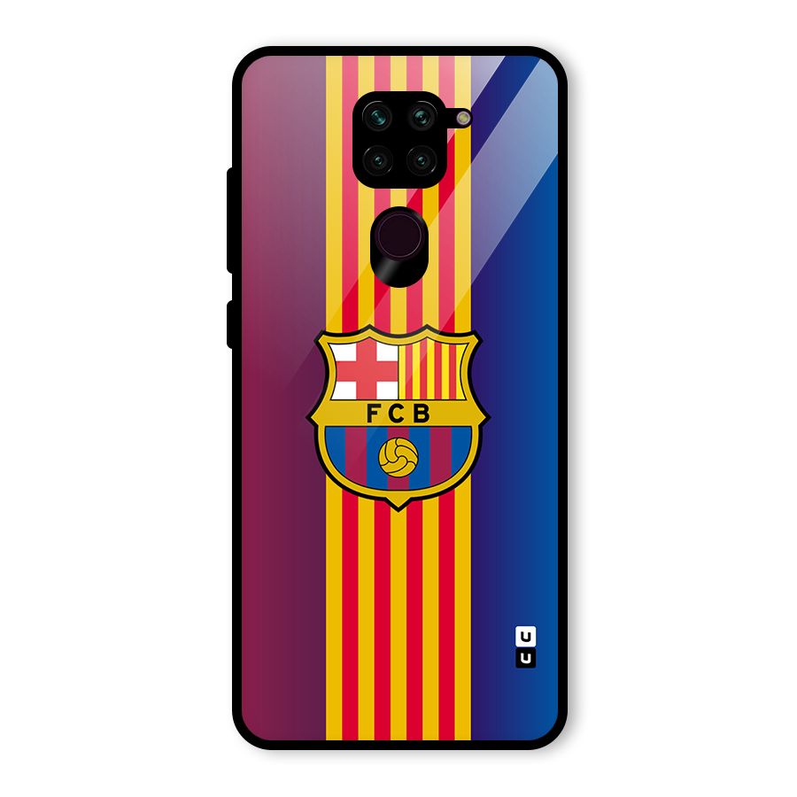 Club Barcelona Glass Back Case for Redmi Note 9