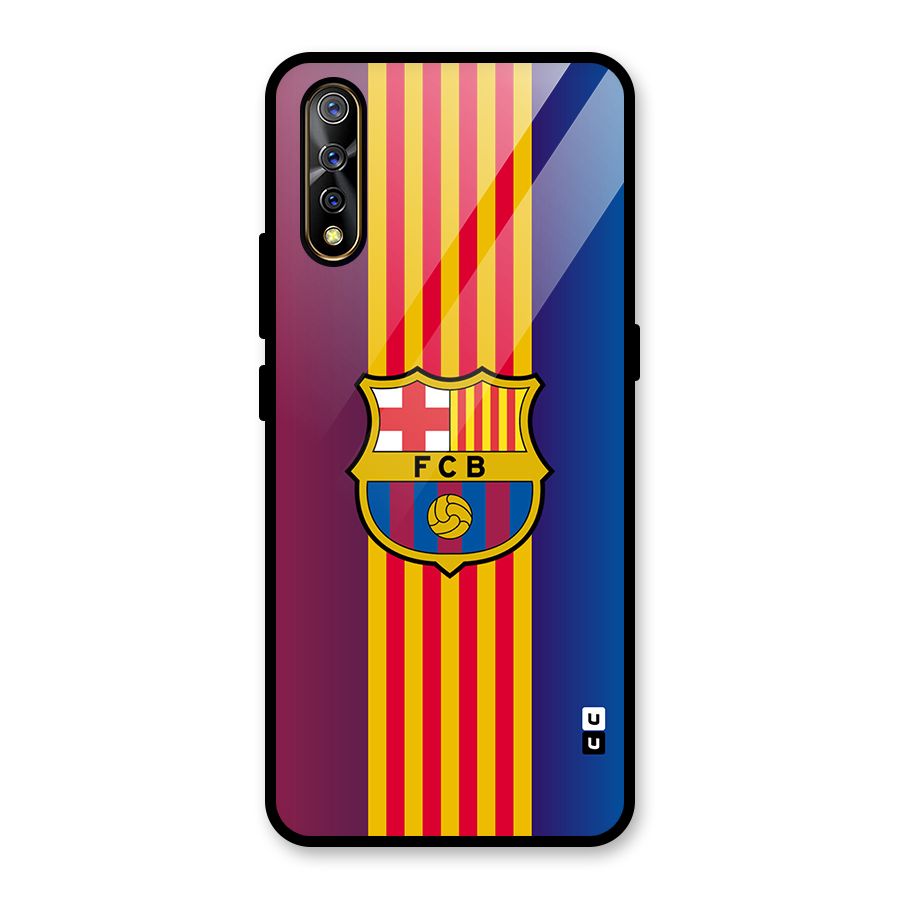 Club Barcelona Glass Back Case for Vivo S1