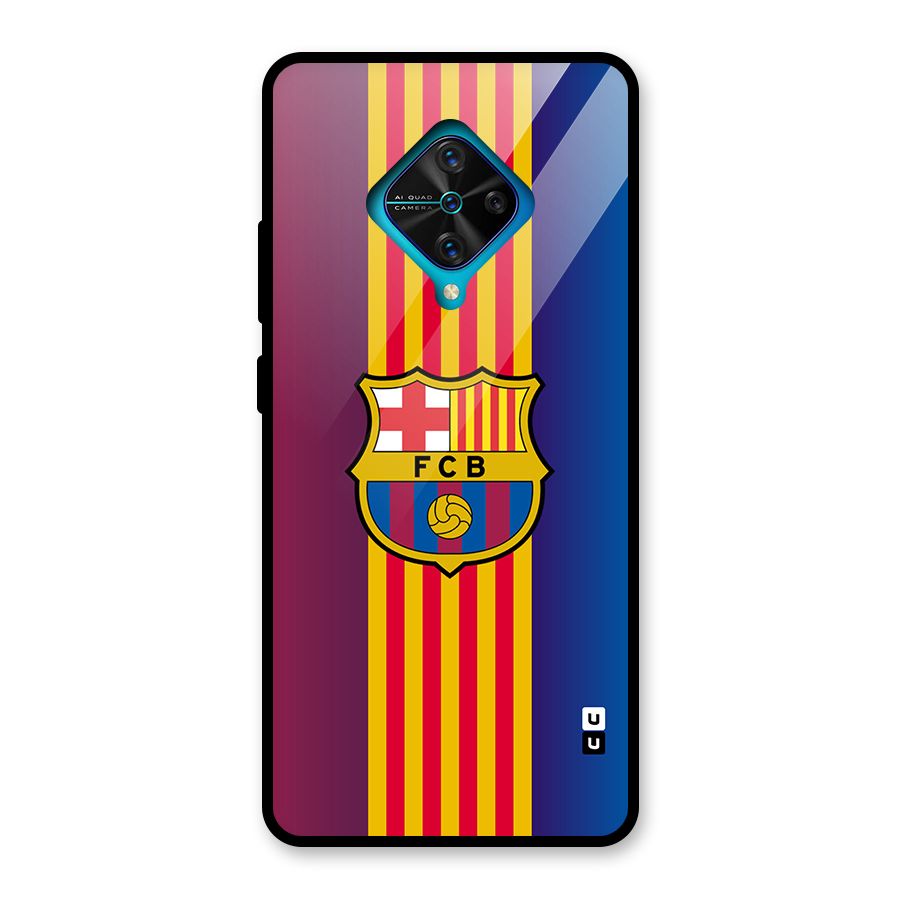 Club Barcelona Glass Back Case for Vivo S1 Pro