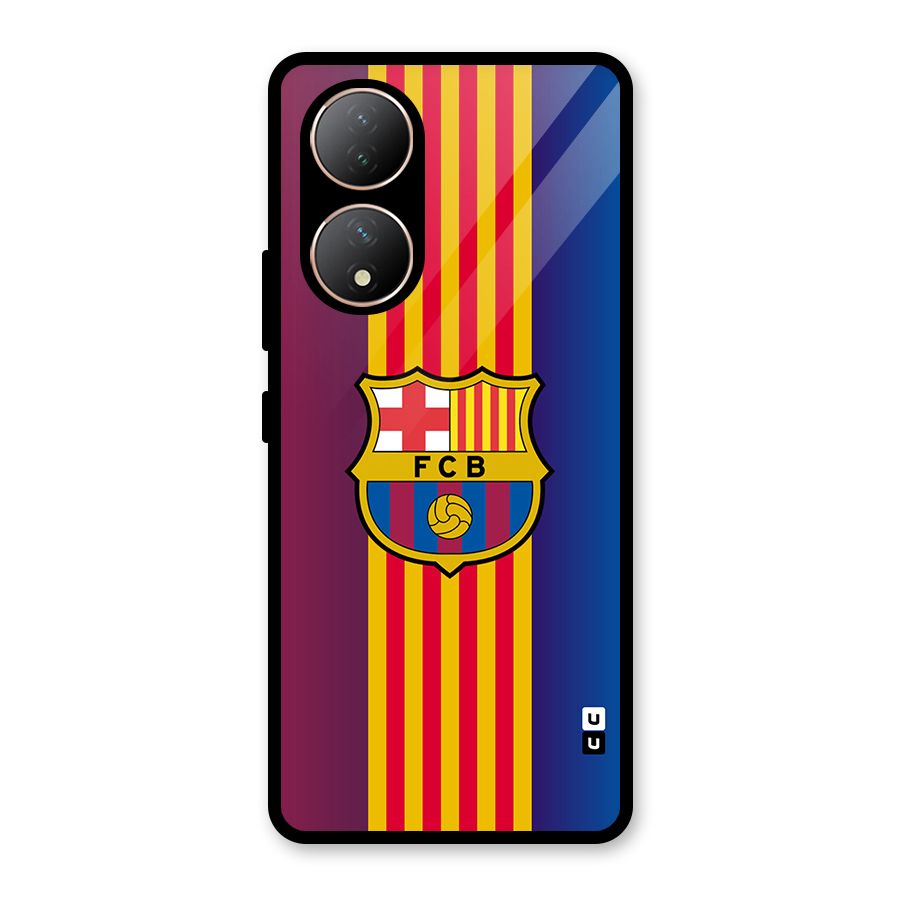 Club Barcelona Glass Back Case for Vivo T2