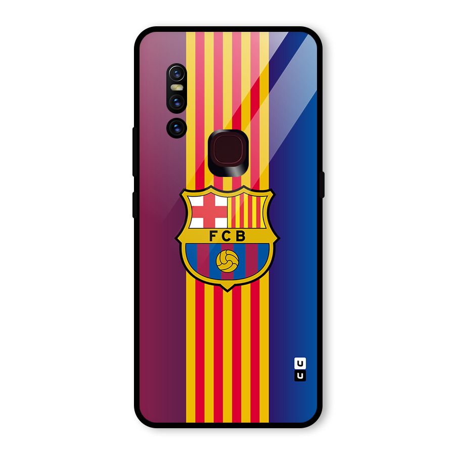 Club Barcelona Glass Back Case for Vivo V15