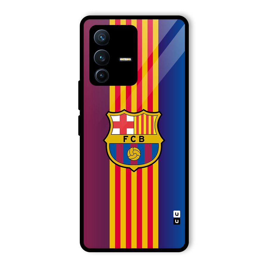 Club Barcelona Glass Back Case for Vivo V23 Pro