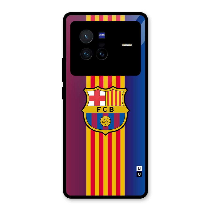 Club Barcelona Glass Back Case for Vivo X80