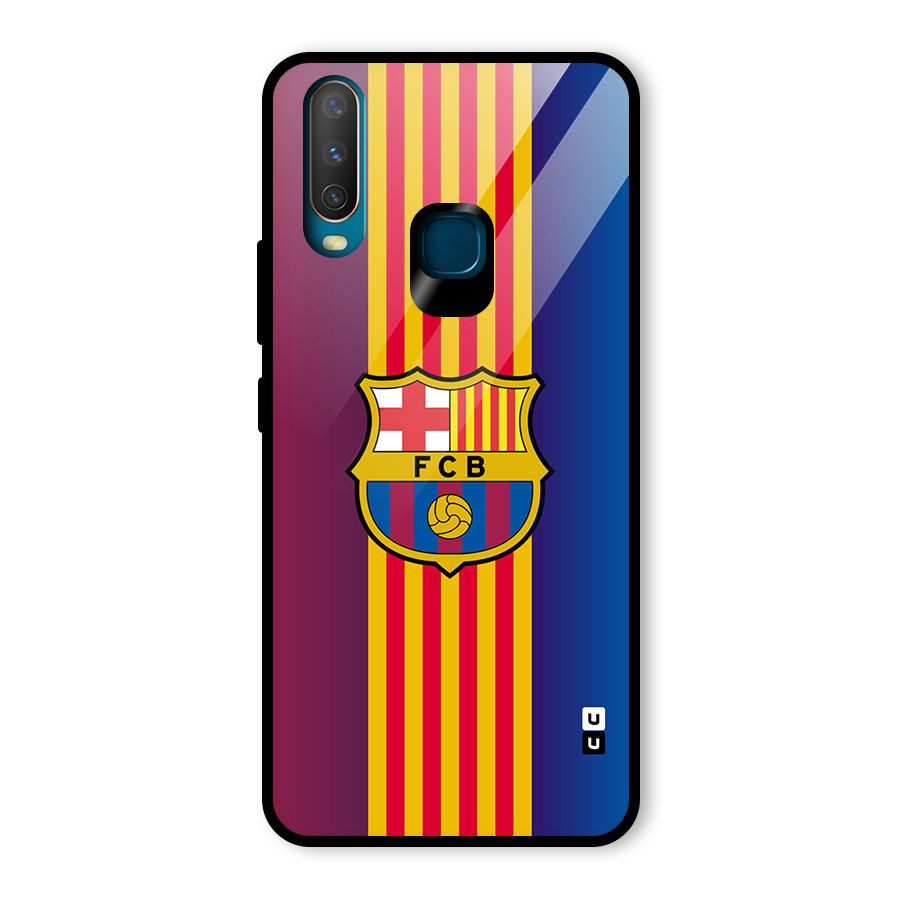 Club Barcelona Glass Back Case for Vivo Y17