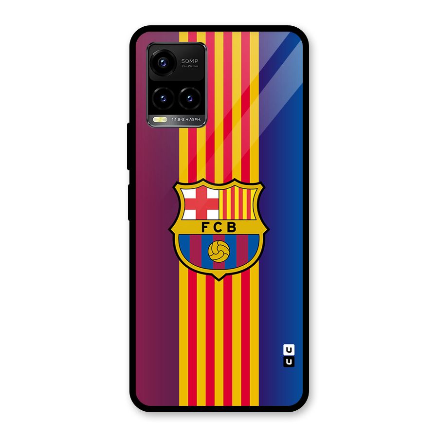 Club Barcelona Glass Back Case for Vivo Y21T
