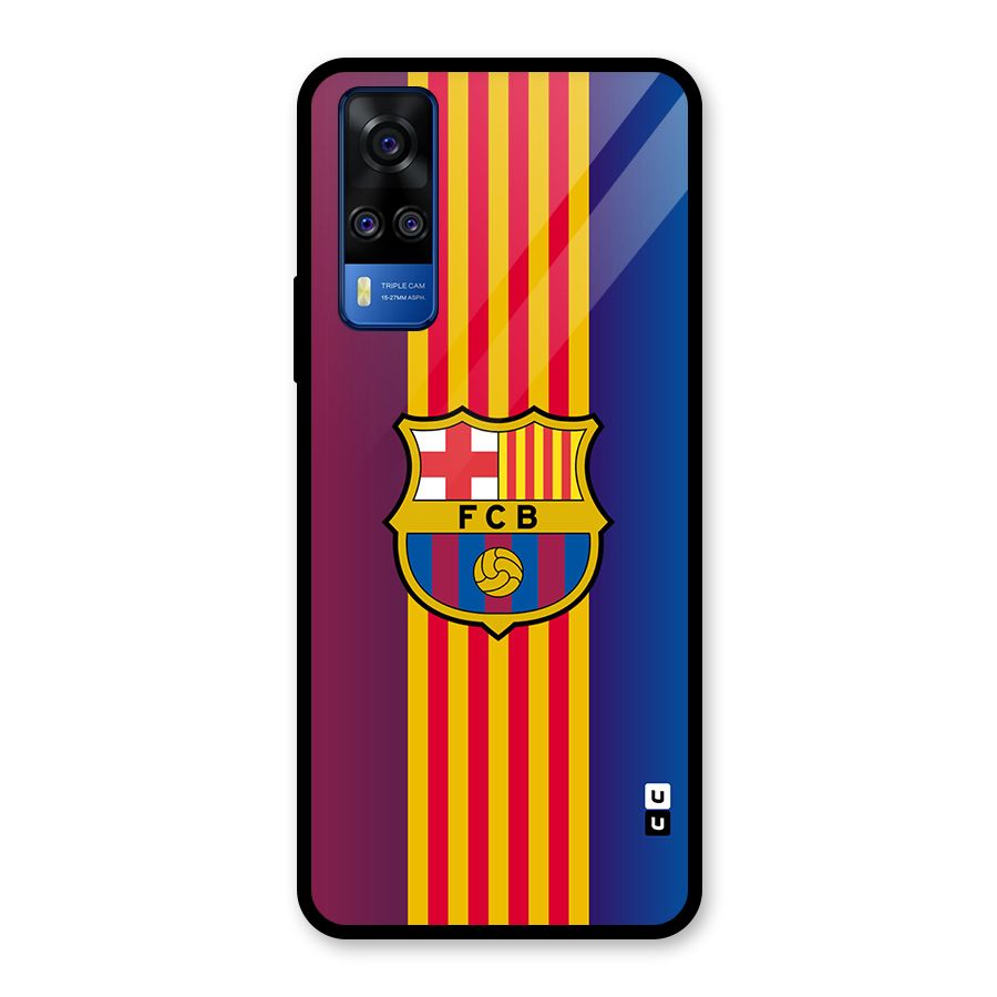 Club Barcelona Glass Back Case for Vivo Y31
