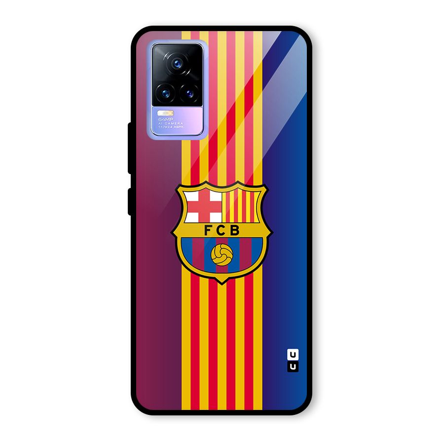 Club Barcelona Glass Back Case for Vivo Y73