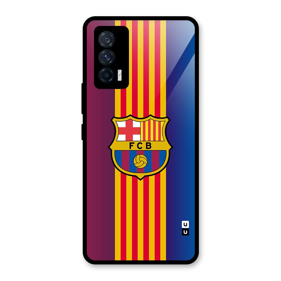 Club Barcelona Glass Back Case for Vivo iQOO 7 5G