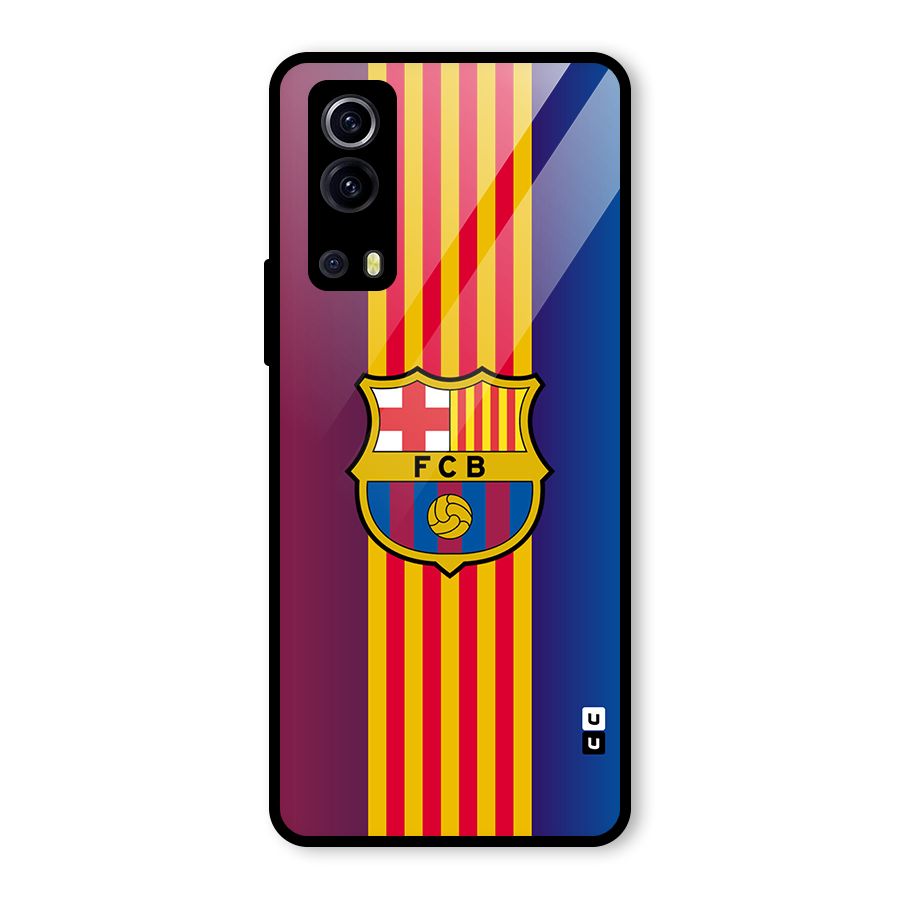 Club Barcelona Glass Back Case for Vivo iQOO Z3