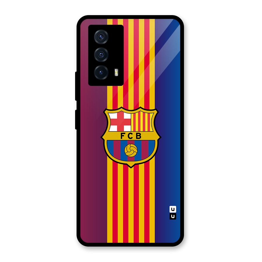 Club Barcelona Glass Back Case for Vivo iQOO Z5