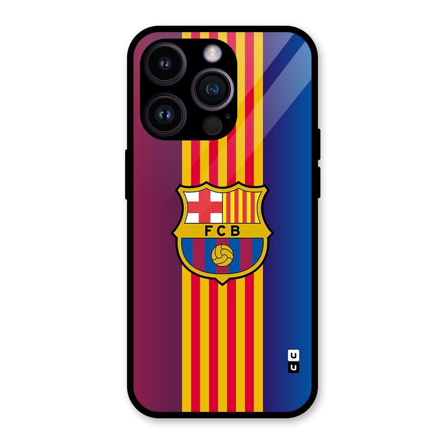 Club Barcelona Glass Back Case for iPhone 14 Pro
