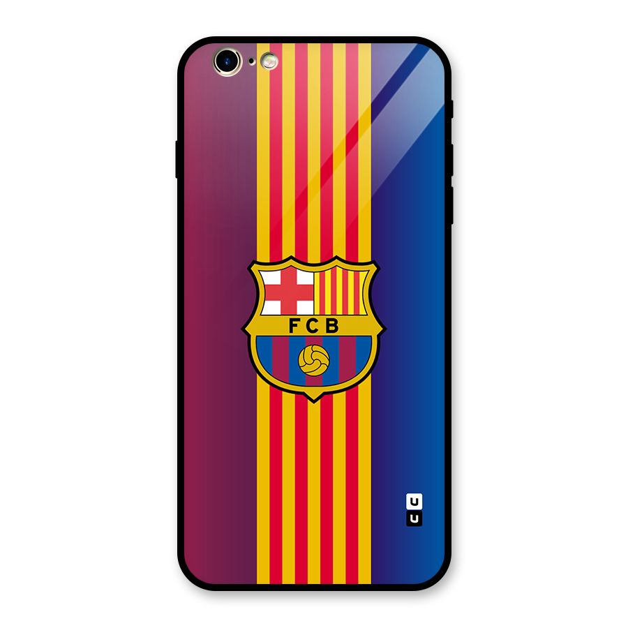 Club Barcelona Glass Back Case for iPhone 6 Plus 6S Plus