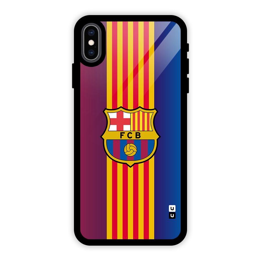 Club Barcelona Glass Back Case for iPhone XS Max