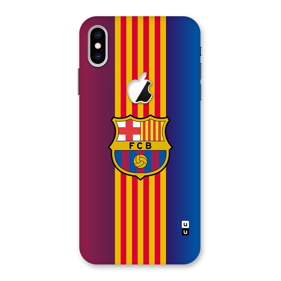 Club Barcelona Back Case for iPhone XS Max Apple Cut
