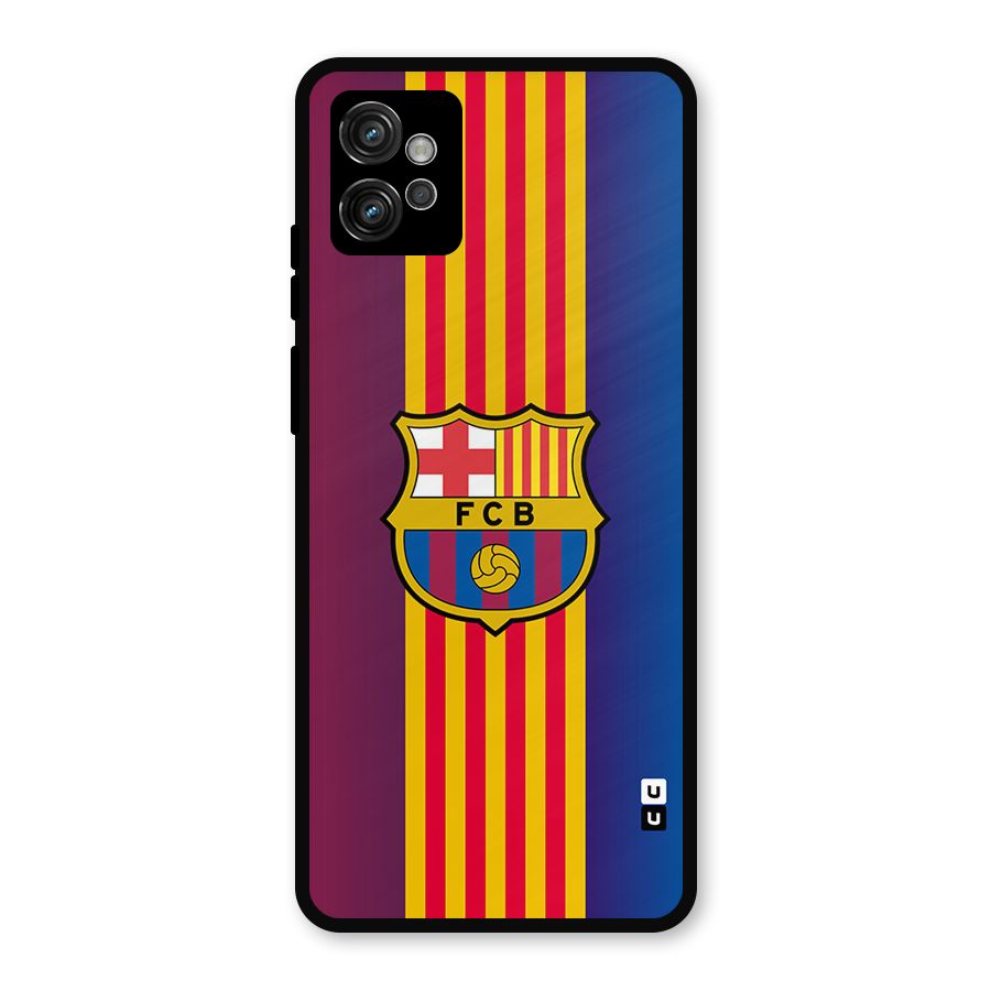 Club Barcelona Metal Back Case for Moto G32