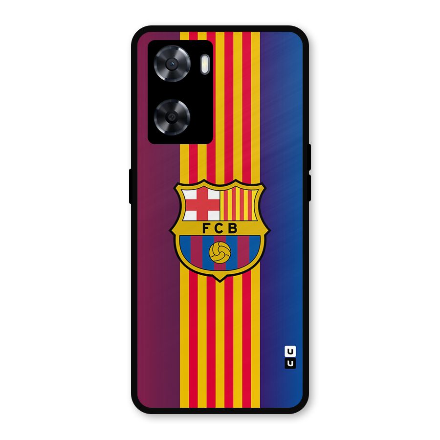 Club Barcelona Metal Back Case for Oppo A57 2022