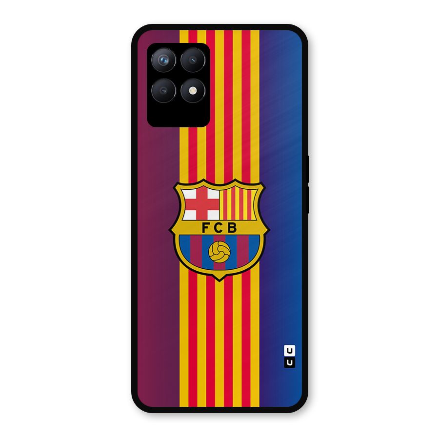 Club Barcelona Metal Back Case for Realme Narzo 50