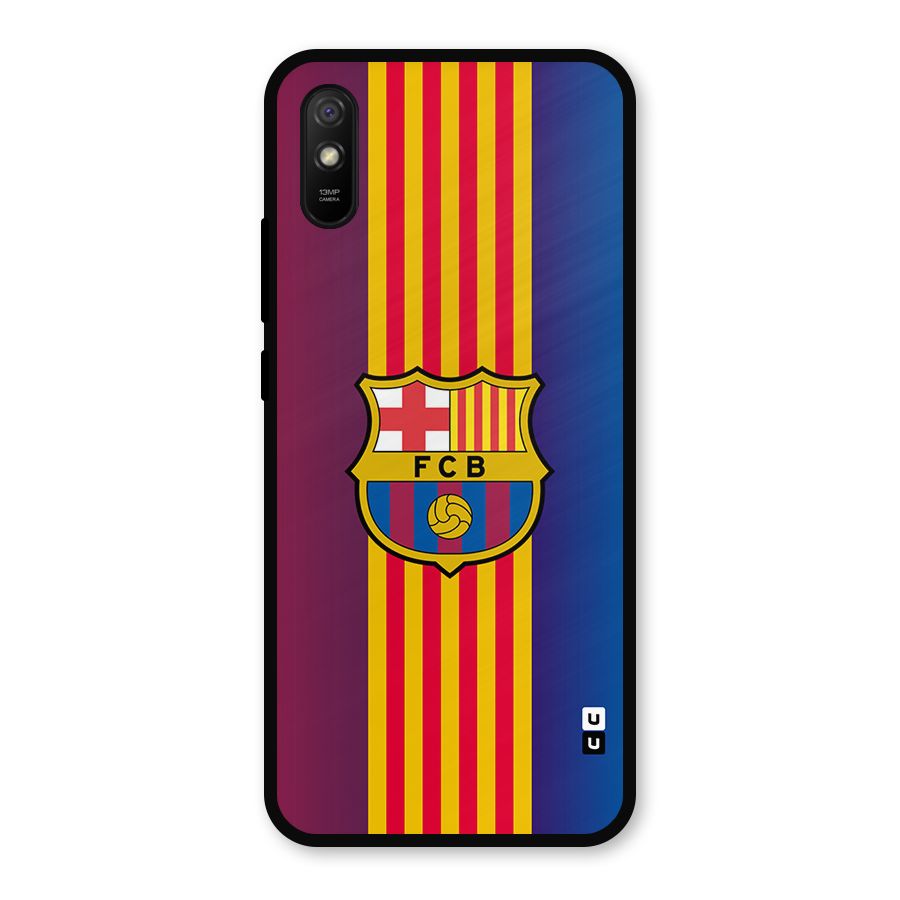 Club Barcelona Metal Back Case for Redmi 9a