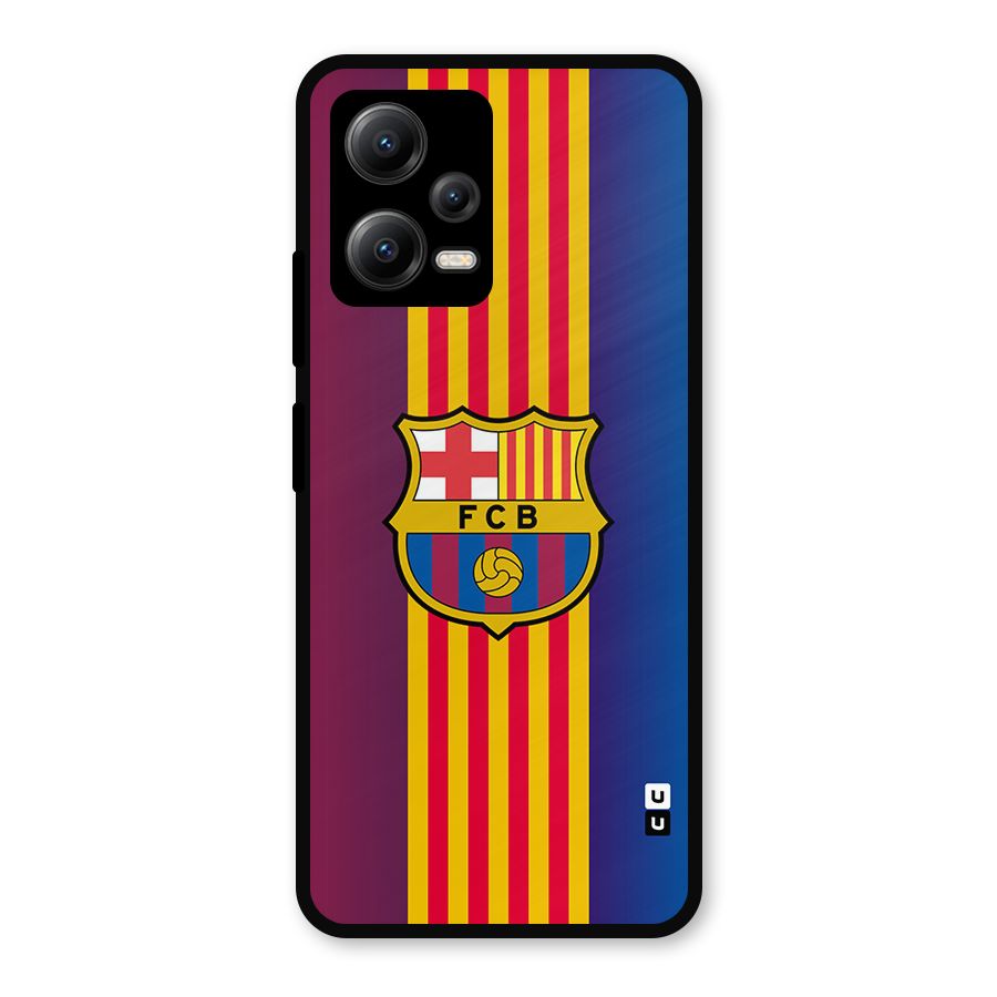 Club Barcelona Metal Back Case for Redmi Note 12 5G