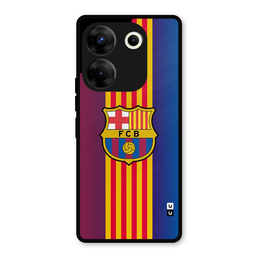 Club Barcelona Metal Back Case for Tecno Camon 20