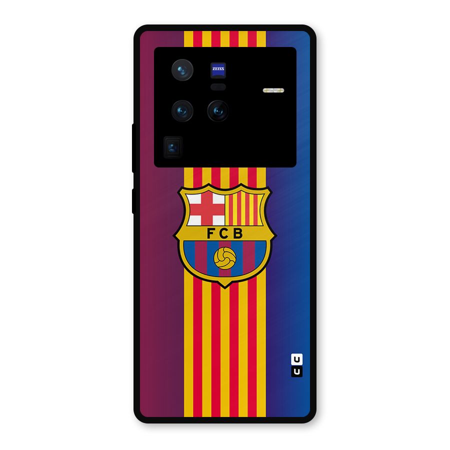 Club Barcelona Metal Back Case for Vivo X80 Pro