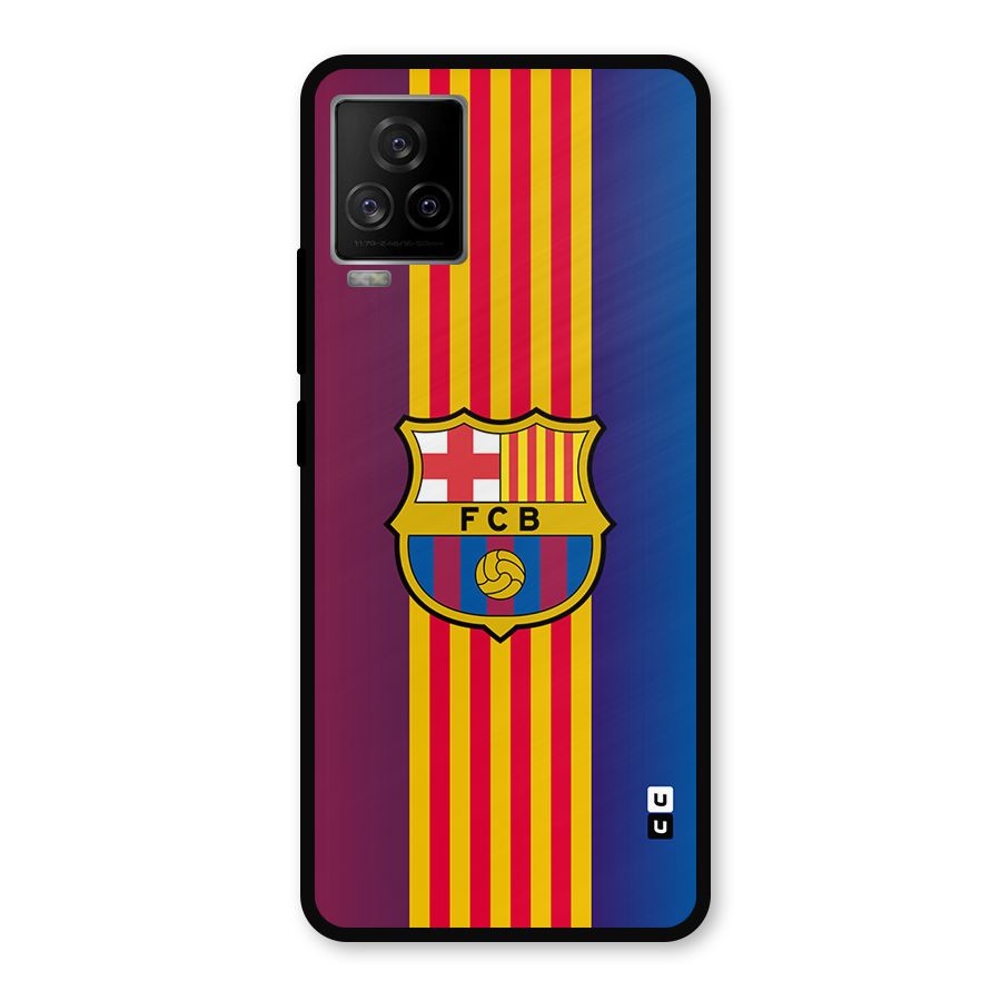 Club Barcelona Metal Back Case for iQOO 7 Legend 5G