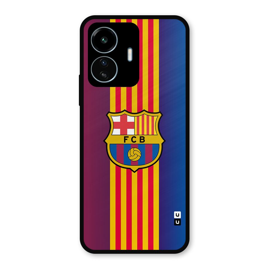 Club Barcelona Metal Back Case for vivo iQOO Z6 Lite 5G