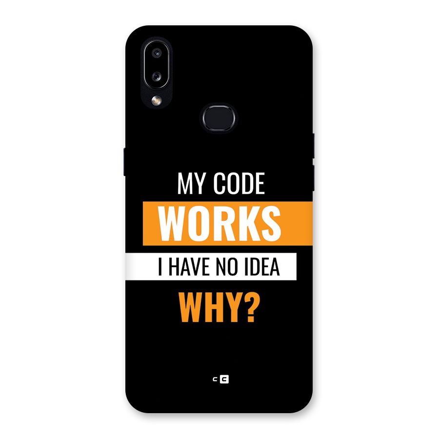 Coders Thought Back Case for Galaxy A10s