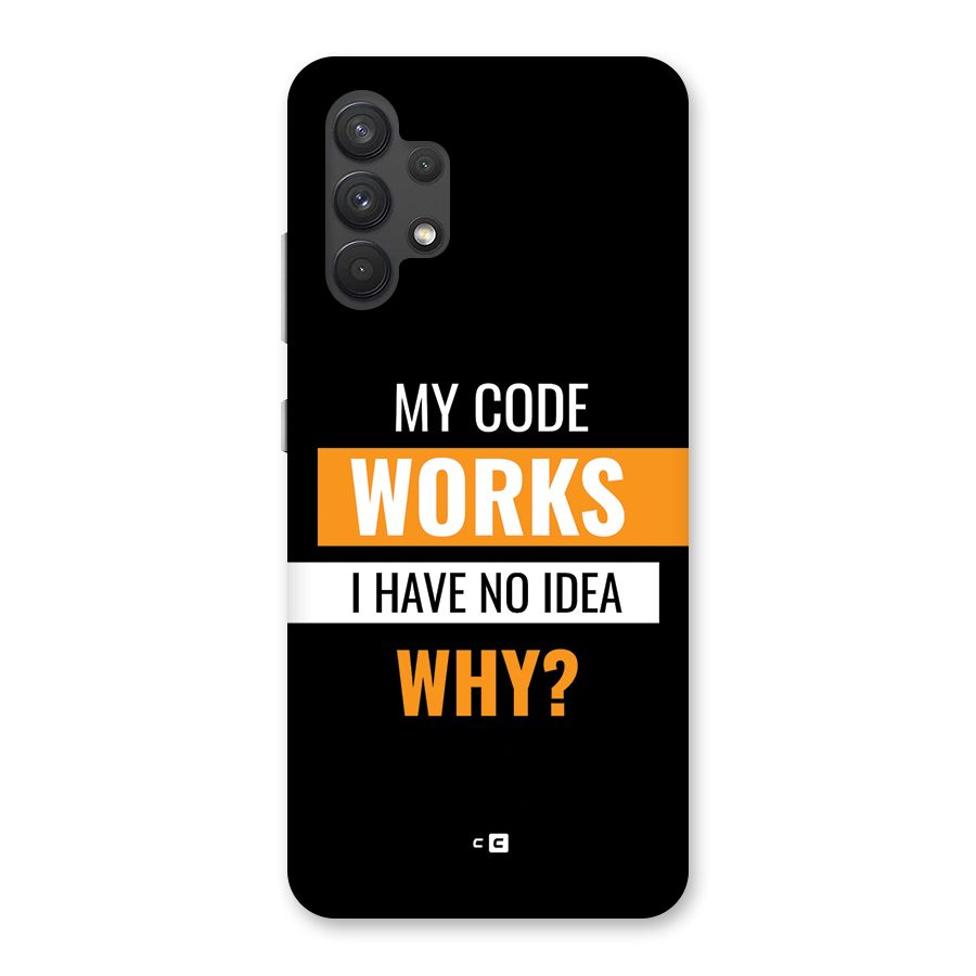 Coders Thought Back Case for Galaxy A32