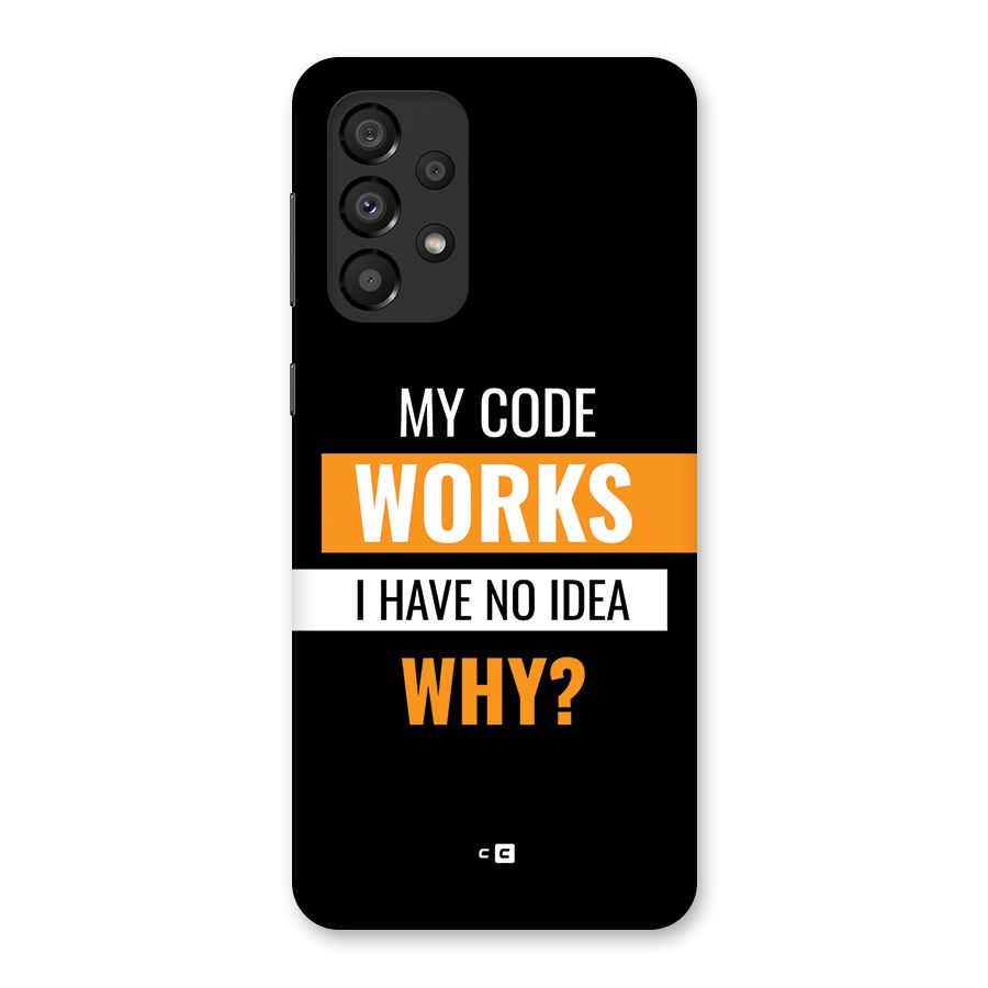 Coders Thought Back Case for Galaxy A33 5G