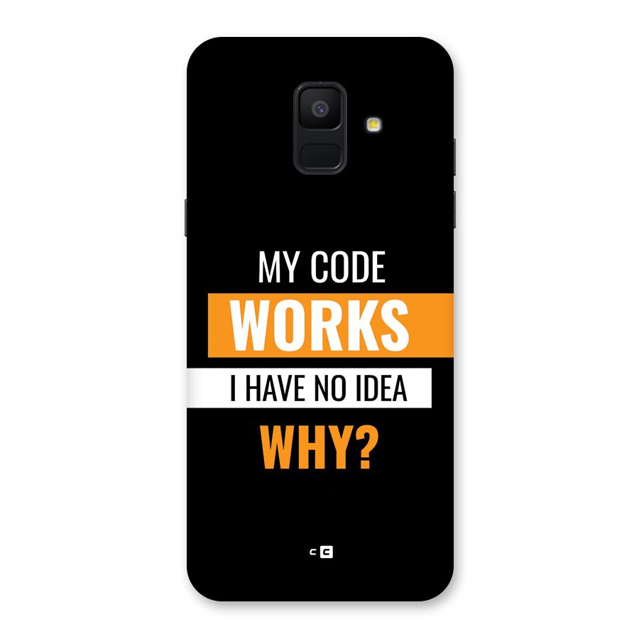 Coders Thought Back Case for Galaxy A6 (2018)