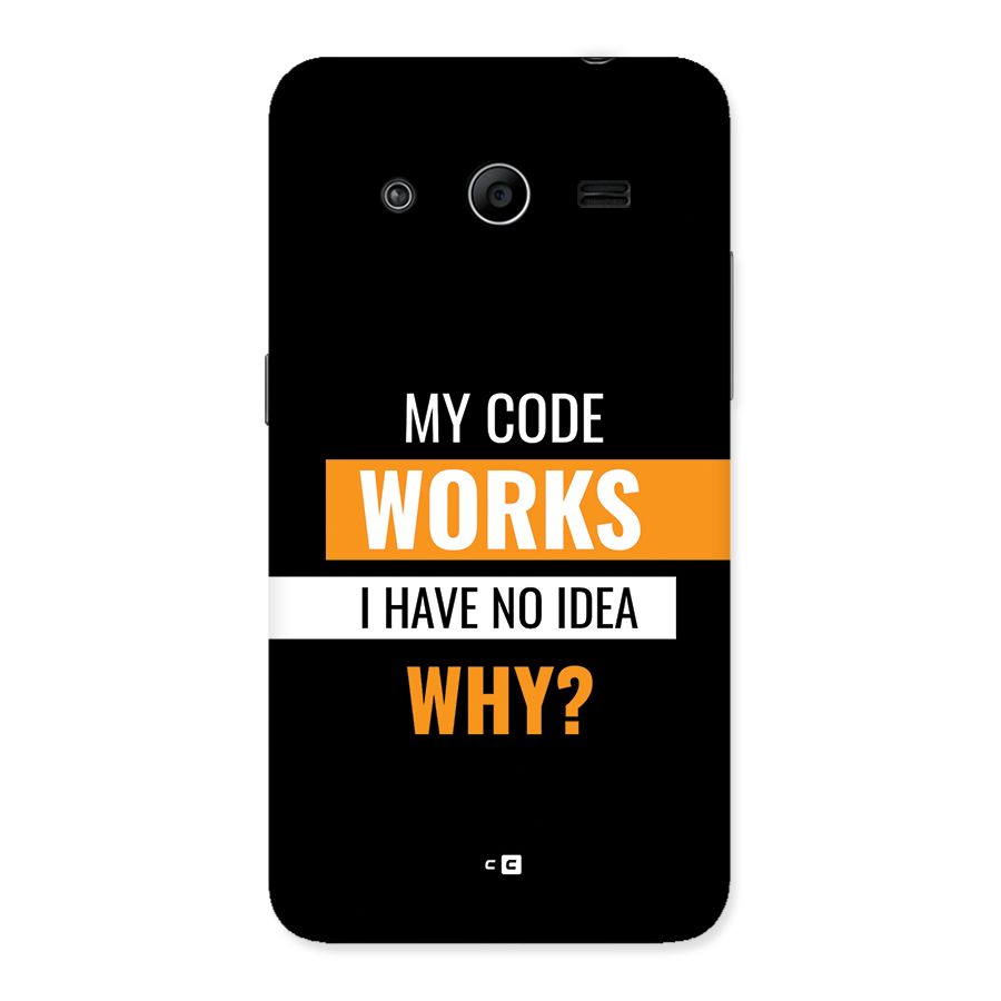 Coders Thought Back Case for Galaxy Core 2