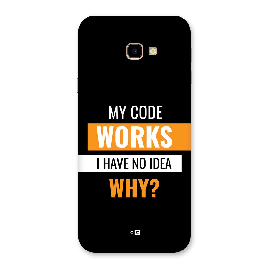 Coders Thought Back Case for Galaxy J4 Plus