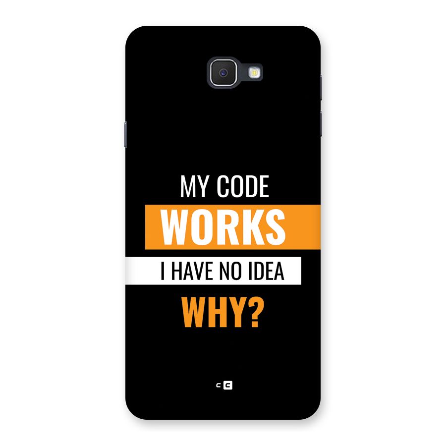 Coders Thought Back Case for Galaxy J7 Prime