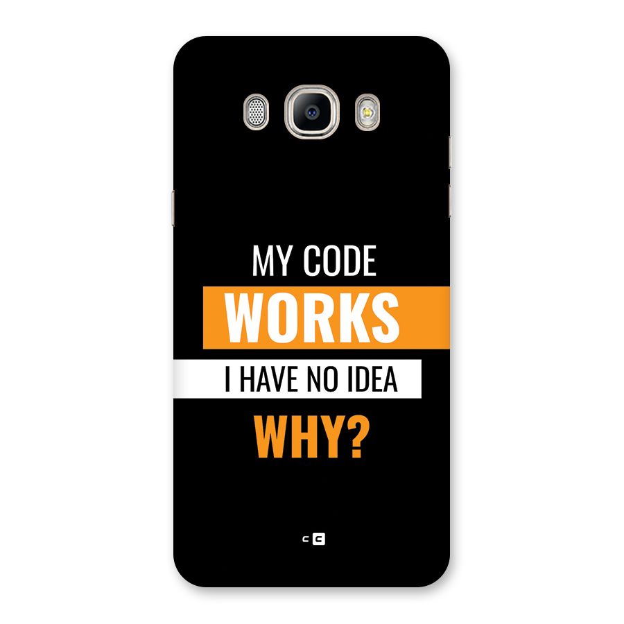 Coders Thought Back Case for Galaxy On8