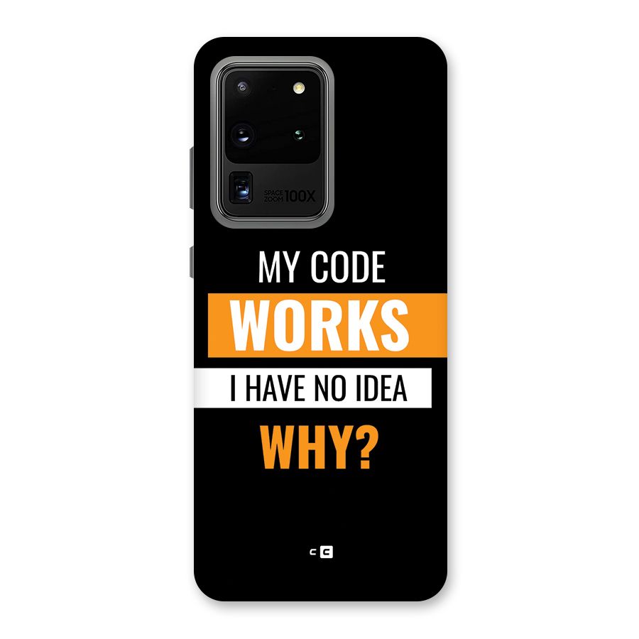 Coders Thought Back Case for Galaxy S20 Ultra