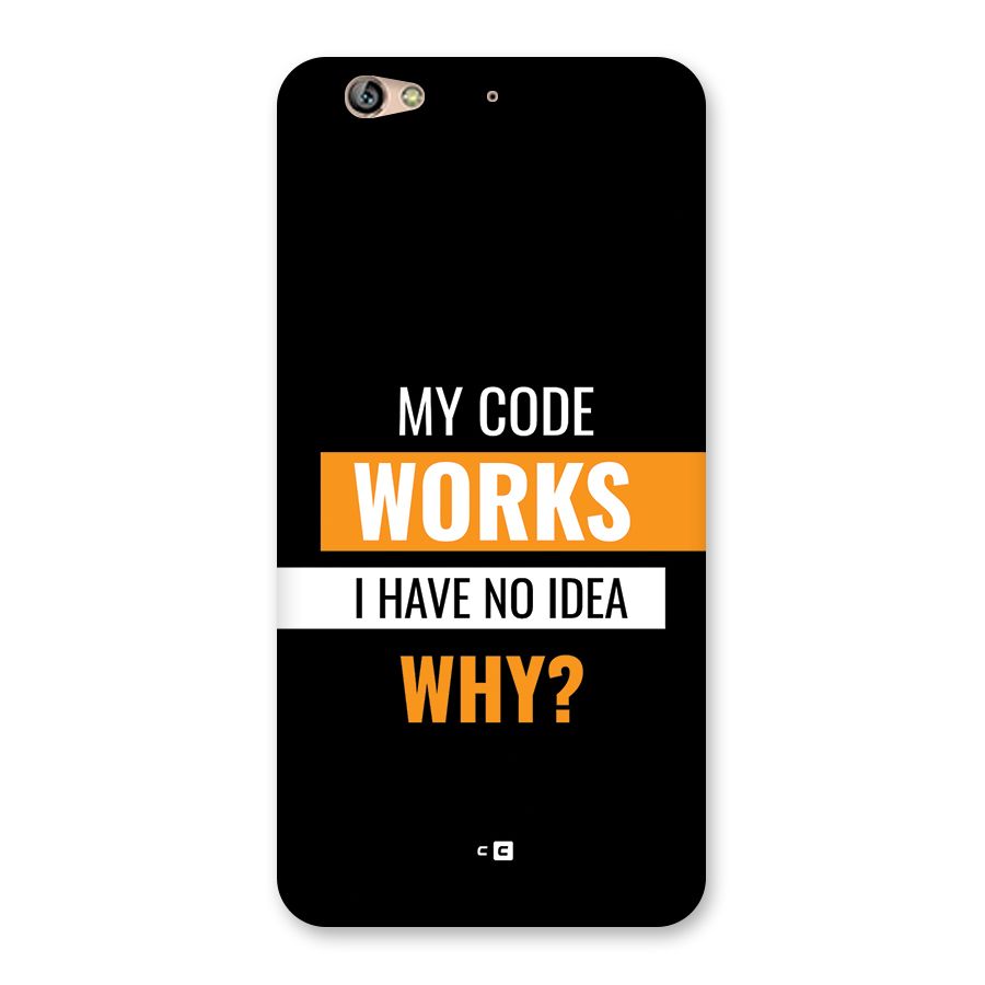 Coders Thought Back Case for Gionee S6
