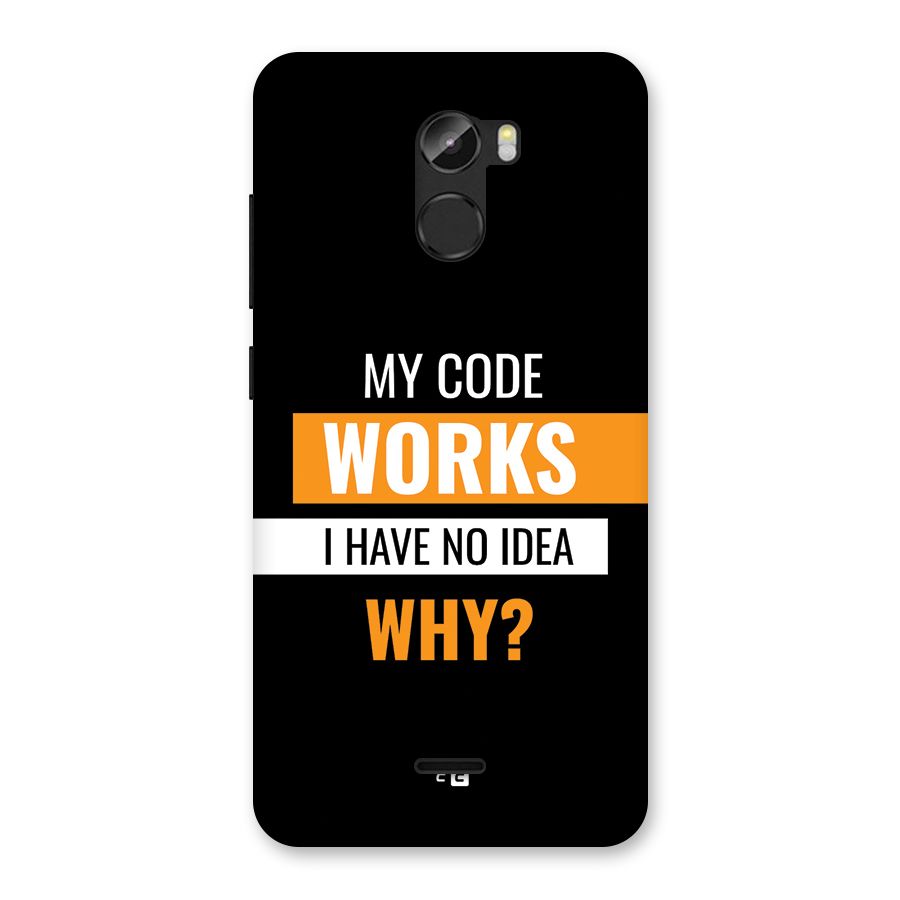 Coders Thought Back Case for Gionee X1