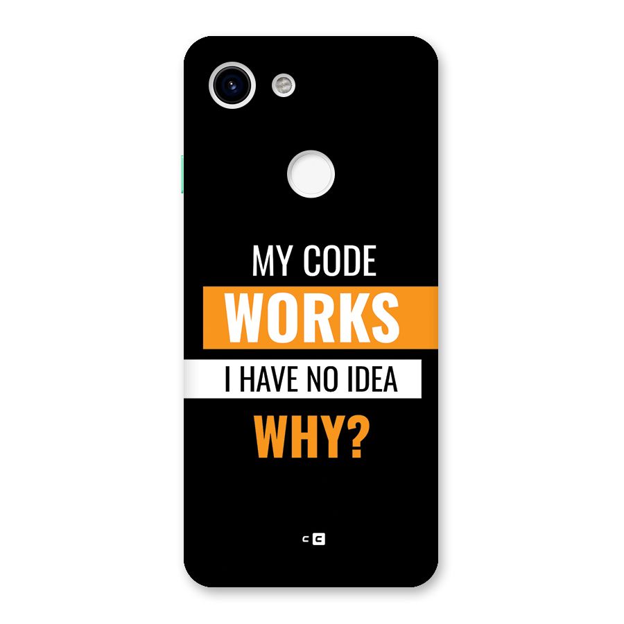Coders Thought Back Case for Google Pixel 3