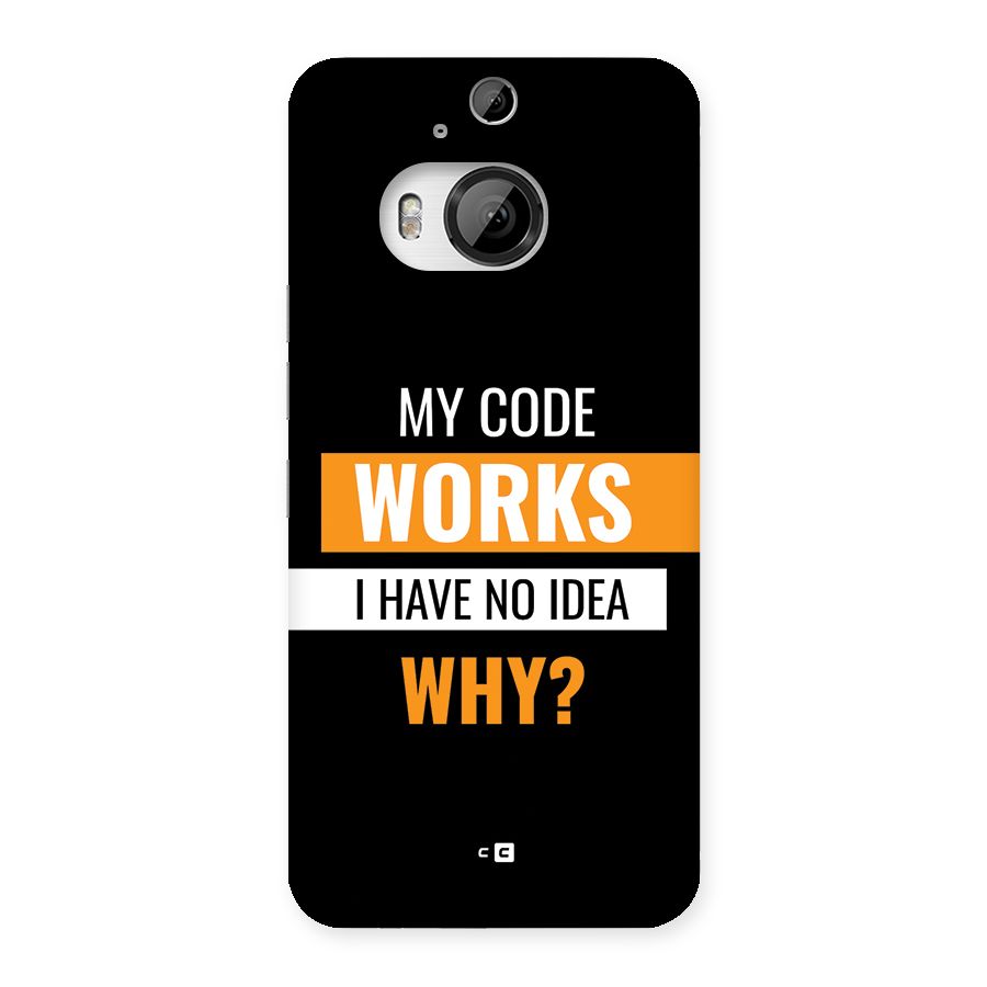 Coders Thought Back Case for HTC One M9 Plus