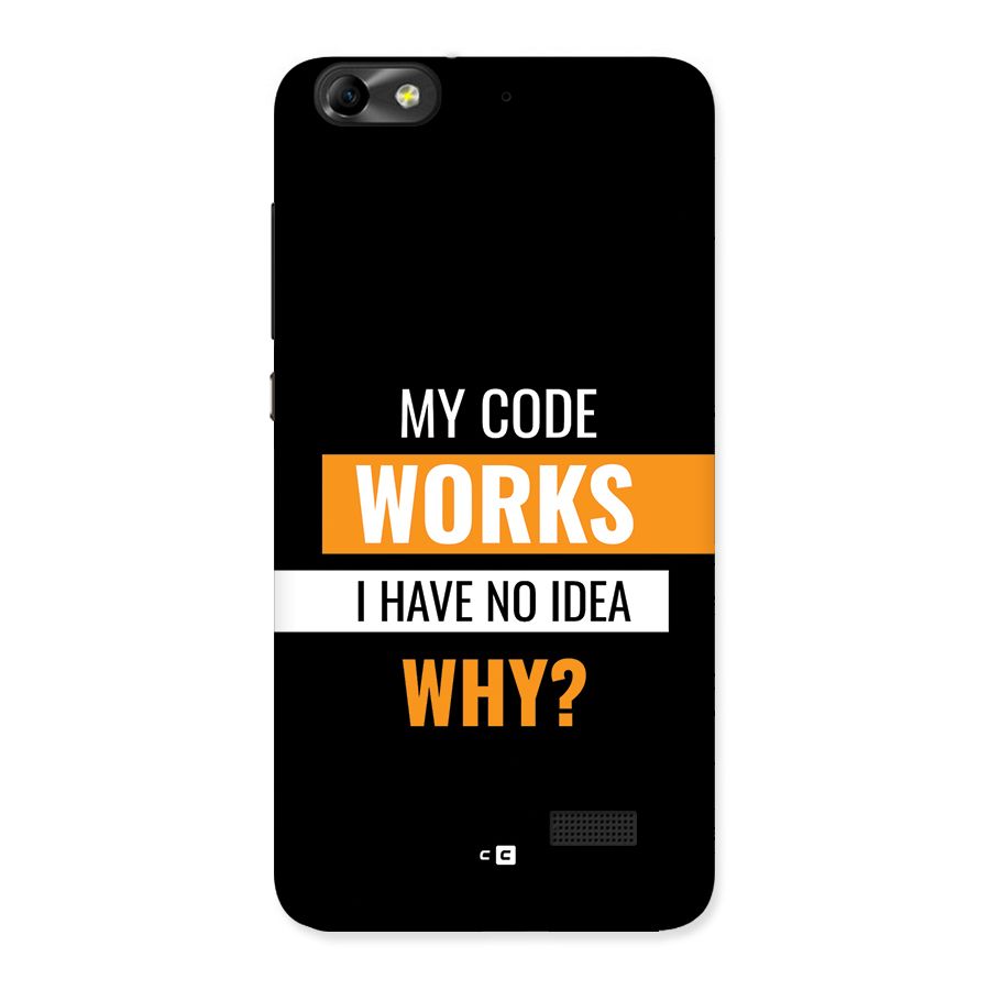 Coders Thought Back Case for Honor 4C