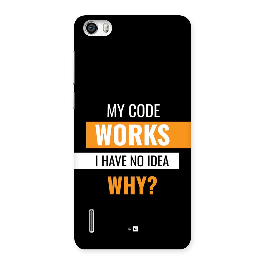 Coders Thought Back Case for Honor 6