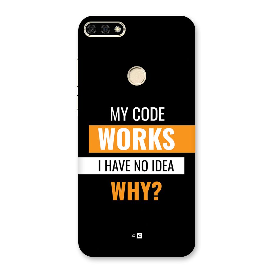 Coders Thought Back Case for Honor 7A