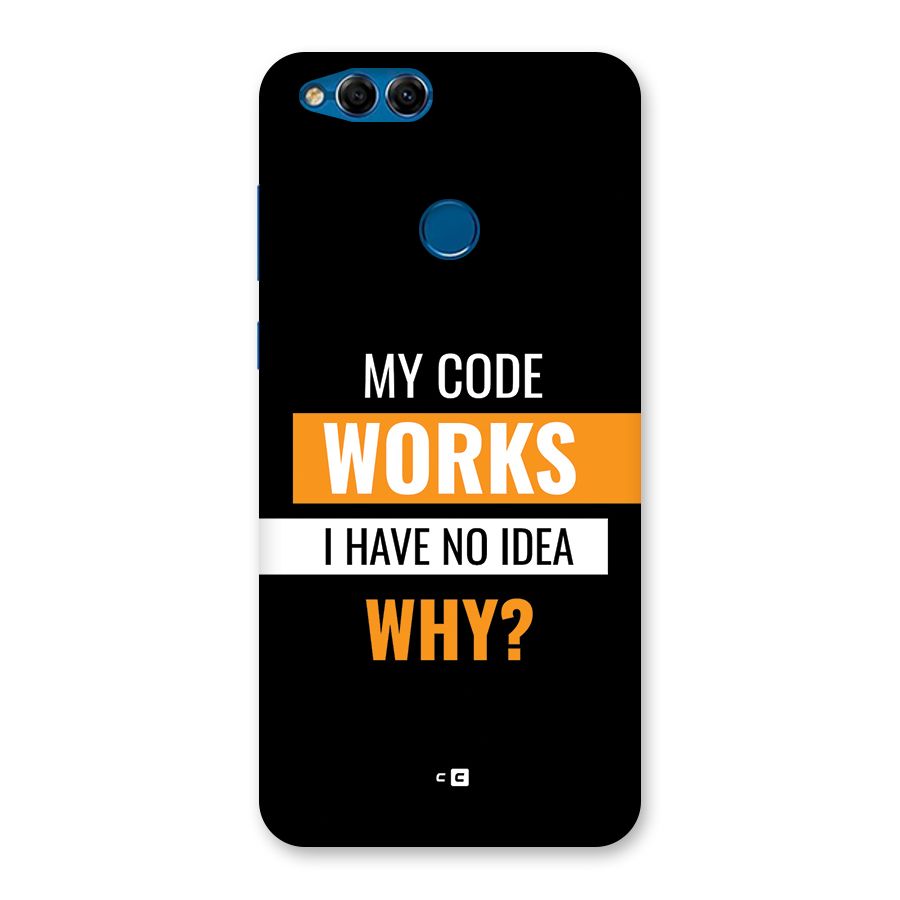 Coders Thought Back Case for Honor 7X