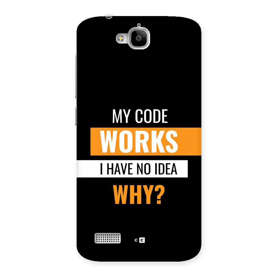 Coders Thought Back Case for Honor Holly