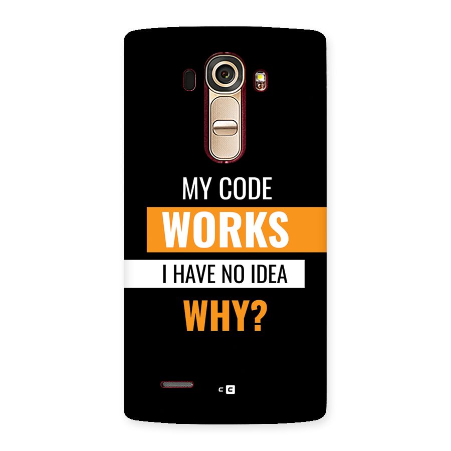 Coders Thought Back Case for LG G4
